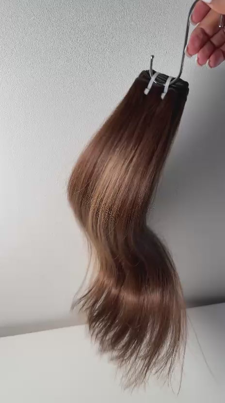 Raw Highlighted Bundles - Mocha